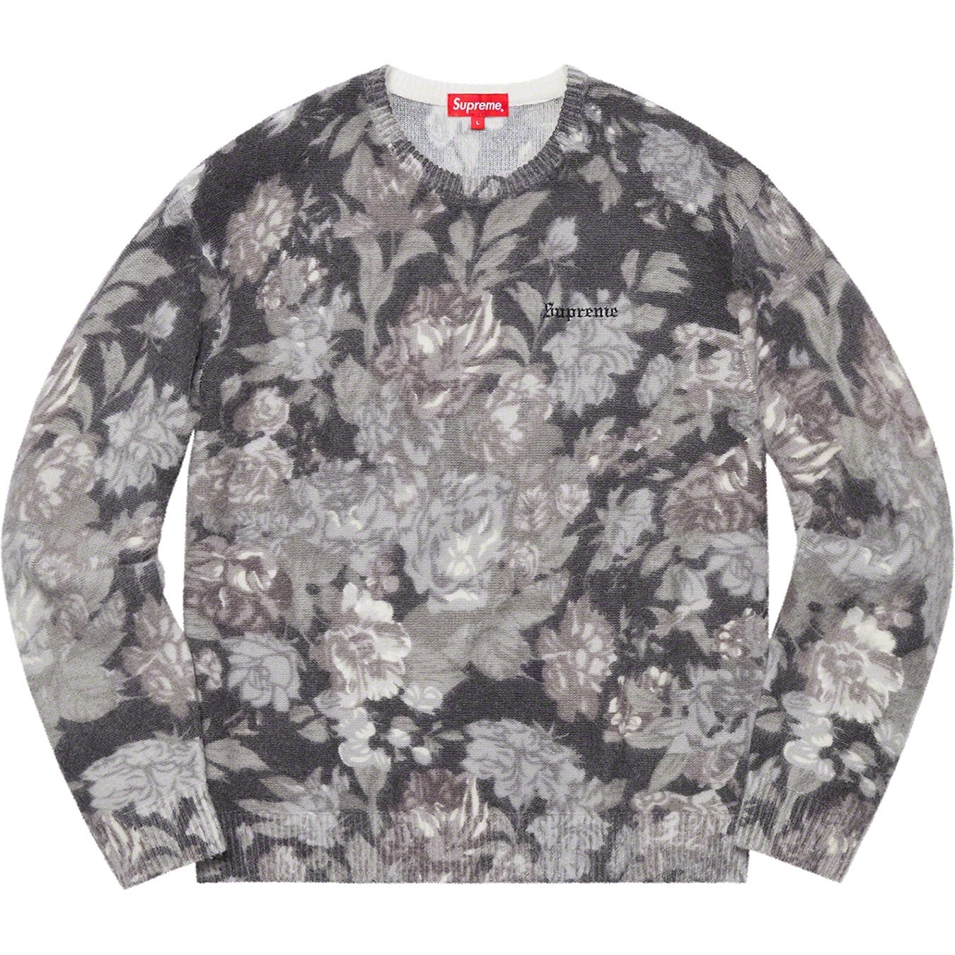 Printed Floral Angora Sweater view 4